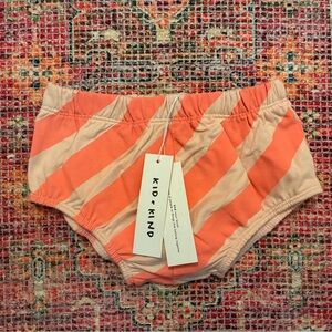 Kid + Kind Striped Baby Bloomer Shorts